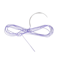 Faible MOQ, en stock, marqué CE, stérile, Vicryl résorbable 75cm 2/0 3/0 4/0 1 2, suture chirurgicale vétérinaire