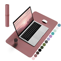 Tapis de souris de table en cuir PU/PVC personnalisé en usine, anti-rayures de style multicolore de grande taille pour les cadeaux haut de gamme