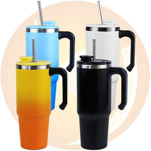 Vasos/Tazas de Acero Inoxidable con Tapa Magnética <span class=keywords><strong>Jj</strong></span>*, Pajitas Retráctiles Automáticas, Enfriador de Hielo de 20oz-40oz, Botella para Auto*<span class=keywords><strong>dj</strong></span>, Vasos Térmicos - Product Image 6