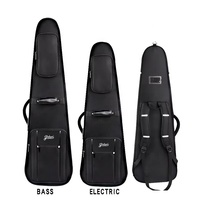 Étui professionnel pour guitare basse électrique, rembourré en mousse épaisse, imperméable, avec logo personnalisé, double sangle d'épaule, sacs et étuis pour instruments