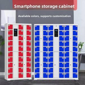 ארון טעינה אחסון טלפון חכם עיצוב פלדה מודרני עם חלון שקוף עבור קניונים ארגוניים בתי ספר - Product Image 2