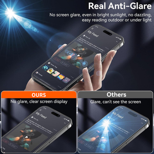 Protection d'écran mate OEM pour <span class=keywords><strong>iPhone</strong></span> 18 Pro Max, verre trempé 2.5D haute définition, couverture intégrale, anti-reflet 9H - Product Image 4