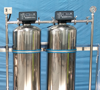 Pompe de machine d'osmose inverse industrielle PLC à double passage pour usine de purification RO, pour eau expérimentale de haute pureté en laboratoire 250L/heure