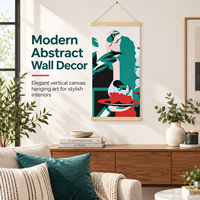 Dayanıklı Modern Çevre Dostu El Yapımı UV Baskılı MDF Ahşap Poster Askısı (Kanvas Sanat Sergileme İçin) (12/16/20/24 İnç)