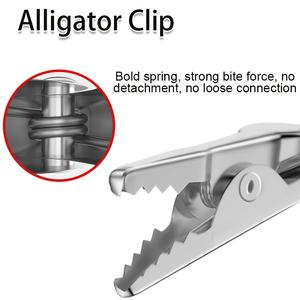 1 Par de Banana Plug para Jacaré Clipe Fio Vermelho Preto Teste Leva Cabo de Alimentação Conectando Teste Leva Equipamento Educacional - Product Image 6