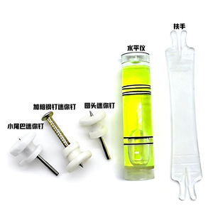 Round Head Mini Traceless <b>Wall</b> <b>Nail</b> 3-5kg Load Single Hook Drill Installation White Cement <b>Nail</b> For Clock Hanger - Product Image 1