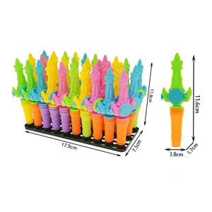 Distributeur de <span class=keywords><strong>bonbons</strong></span> en tube pour enfants, vide, avec jouet, épée, catapulte et soucoupe volante - Product Image 1