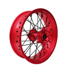 Ruedas <span class=keywords><strong>Supermotard</strong></span> de 3.5*17 Delanteras y 5.0*17 Traseras, Color Rojo, <span class=keywords><strong>Precio</strong></span> de Fábrica - Product Image 5
