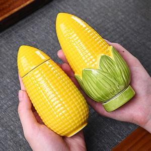 いたずらギフト用の気密クリエイティブな奇妙なトウモロコシセラミックジャー - Product Image 3