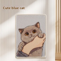Arbre à chat mural vertical moderne planche à gratter en bois enveloppé de sisal protecteur de canapé anti-rayures carton à griffes résistant à l'usure