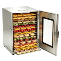 Déshydrateur alimentaire 16 plateaux en acier inoxydable 1200W, numérique et facile à utiliser, pour la transformation de mangues, citrons et bananes