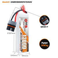 Batterie LiPo RC GNB 13000mAh 12S HV 45.6V 70C 140C QS12 à décharge élevée pour drone aérien RC, avion RC, multicoptère, accessoires