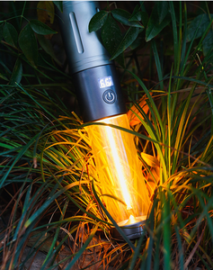 二合一丙型可充电变焦调光发光二极管灯铝手电筒户外野营徒步钓鱼应急 - Product Image 4