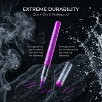 Ensemble de marqueurs fluorescents UV 12/18 couleurs, marqueurs de peinture acrylique néon pour l'art créatif et les loisirs créatifs, expédié depuis l'entrepôt américain