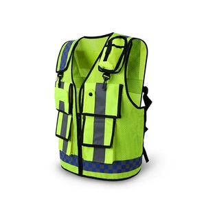 เสื้อกั๊กสะท้อนแสงแบบหลายกระเป๋าสำหรับงานจราจร ก่อสร้าง งานกลางแจ้ง  รับผลิตตามสั่งจากโรงงานโดยตรง ขายส่ง - Product Image 4