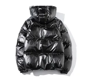 Veste polaire en tissu polyester personnalisé brillant de style tendance de qualité supérieure pour hommes personnaliser la conception de logo en gros - Product Image 5