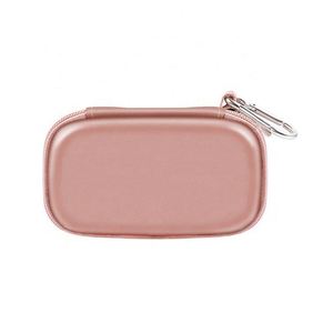 Hard <b>Shell</b> for Pink MP3 MP4 Holder Case Waterproof PU Cover Zipper Closure Music Player Bag Portable Mini Speaker Pouch Smell Pr - Product Image 2