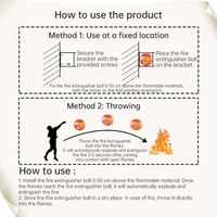 Boule de combat d'extinction d'incendie de vente directe d'usine avec certification de sécurité