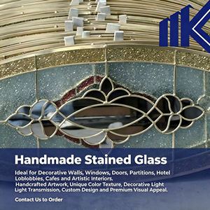 Plaques de vitrail sur mesure pour fenêtres, portes, panneaux d'art, vitraux de <span class=keywords><strong>cathédrale</strong></span>, <span class=keywords><strong>verre</strong></span> coloré, biseautures, vente en gros - Product Image 4