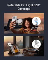 Lampe à selfie magnétique TELESIN C03, lumière pour téléphone iPhone