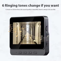 Tbfit Home Security Video Deur Telefoon Intercom Systeem Draadloze Deurbel Videocamera Met 4,3 Inch Scherm Voor Real Time Monitoring