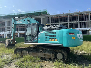Excavatrice sur chenilles hydraulique d'occasion Kobe Steel SK380XD, 38 tonnes, ultra-lourde, pour travaux miniers, avec flèche renforcée. - Product Image 1