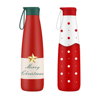 500ml 17oz isolé en acier inoxydable bouteille lait bouteille en caoutchouc doux Yoga sport petite bouche thermique boisson bouteilles d'eau