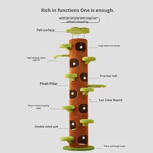 <span class=keywords><strong>Arbre</strong></span> <span class=keywords><strong>à</strong></span> <span class=keywords><strong>chat</strong></span> multifonctionnel en bois non massif toutes saisons Plate-forme de saut pour <span class=keywords><strong>chat</strong></span> intégrée Capsule verticale pour poste spatial <span class=keywords><strong>Chat</strong></span> - Product Image 2