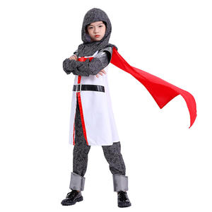 Templier médiéval chevalier croisé enfants Halloween livre jour jeu de rôle Cosplay Costume occidental - Product Image 4