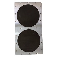 Panel de Ventilación Cuadrado para Exteriores de Aluminio y Acero Inoxidable con Protección Electromagnética