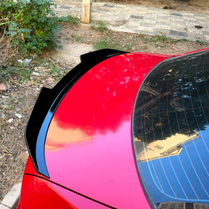 Bmw Rear Spoiler Piano Black Carbon Fiber Texture Ducktail Trunk Wing For E90 2005 2012 Psm Models - Product Image 2
