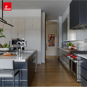 Cucine Tedesche Alland Design con Pannello Piatto Automatico in Legno, Sistema Touch Standalone e Accessori Smart con Sollevamento <span class=keywords><strong>a</strong></span> Scomparsa - Product Image 1