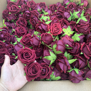 IFG Florist Cabezas de flores artificiales Cabeza de rosa de terciopelo artificial para arreglos de boda - Product Image 3