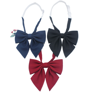 Bonne qualité Yiqun mat racine/collier femme étudiante pointu japonais nouvelle vague bleu solide noeud papillon - Product Image 1