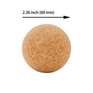 Custom Logo Sustainable Yoga Exercise <b>Massage</b> Roller Natural Cork Stress <b>Ball</b> for Corporate Giveaway - Product Image 2