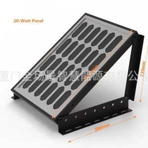 Portable 20W <b>Solar</b> <b>Panel</b> Mounting Bracket Adjustable <b>Foldable</b> Roof Stand - Product Image 1