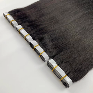 Оптовая Продажа, 100%, наращивание человеческих кутикул, русские волосы, 12-26 дюймов, двойная лента для наращивания волос - Product Image 1