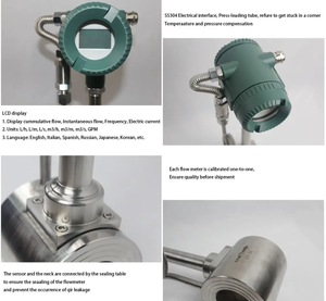 Độ chính xác Dn15-Dn300 phạm vi nhiệt độ rộng xung đầu ra IP67 bảo vệ phù hợp Vortex lưu lượng kế với màn hình <span class=keywords><strong>LCD</strong></span> hiển thị - Product Image 3