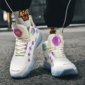 Diseño personalizado de fábrica logo nuevo estilo famosa marca antideslizante deporte profesional hombres mujeres descuento zapatos de baloncesto - Product Image 4