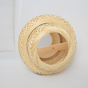 Coprilampada Intrecciato a Mano <span class=keywords><strong>in</strong></span> Bambù, <span class=keywords><strong>Paralume</strong></span> Moderno per Lampada a Sospensione - Product Image 6