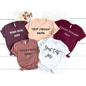 Camisetas de algodón de calidad superior de Venta caliente con gráficos personalizados DTG Color y Tamaño Promedio Camiseta de mujer de ajuste suelto - Product Image 2