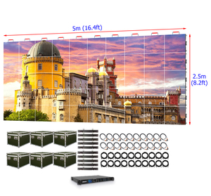 شاشة LED مقاس 5م × 2.5م للفعاليات، شاشة عرض LED بدقة P2.976، جدار فيديو LED للإيجار مقاس 16 قدم × 8 قدم، لوحة شاشة LED للمعارض - Product Image 2
