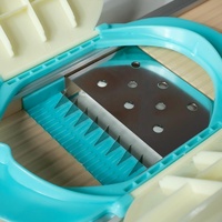 Groentehakker Mandoline Snijder Ui Aardappel 2,5mm MEDIUM JULIENNE Gepatenteerde Uitvinding Handbeschermer Massief Hout Handmatig Karton