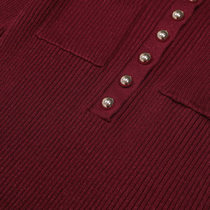 Articoli popolari ora di fascia alta primavera autunno nuovo maglione a maniche lunghe in maglia a maniche lunghe gonna plissettata per donna produttori di abbigliamento - Product Image 3