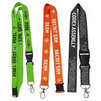 Lanières personnalisées en nylon et polyester, porte-clés imprimé, sangle de cou, médaille, porte-carte sublimé avec logo personnalisé