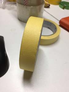 片面1.5インチ白塗装用マスキングテープ20Mクレープ紙自動車ラベルDIYクラフト＆ホームデコレーション用 - Product Image 5