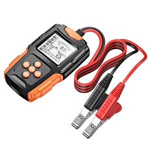 Probador de Baterías de Motocicleta y Automóvil de 12V/24V, Analizador de Vida Útil de Baterías CCA, Negro/Naranja - Product Image 4