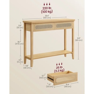 Đồ Nội Thất Nhà Lối Vào Bàn Bên Bảng Bằng Gỗ Giao Diện Điều Khiển Bảng Cho Phòng Khách Bên Bảng - Product Image 3