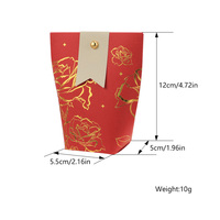 Sac de sucre de mariage de Style européen, nouvelle boîte de bonbons de poche à motif bronzant, vente en gros