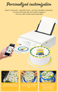 طباعة مخصصة ورقة صالحة للأكل ورقة رقاقة صالحة للأكل A4 حجم قابل للأكل ورقة تزيين رقاقة - Product Image 2